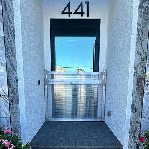 Dritech barrier installed on front door in Cape Coral home