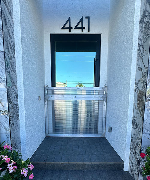 Dritech barrier installed on front door in Cape Coral home