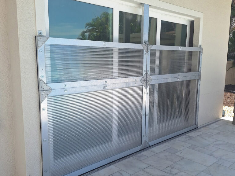 Sliding glass door flood panels