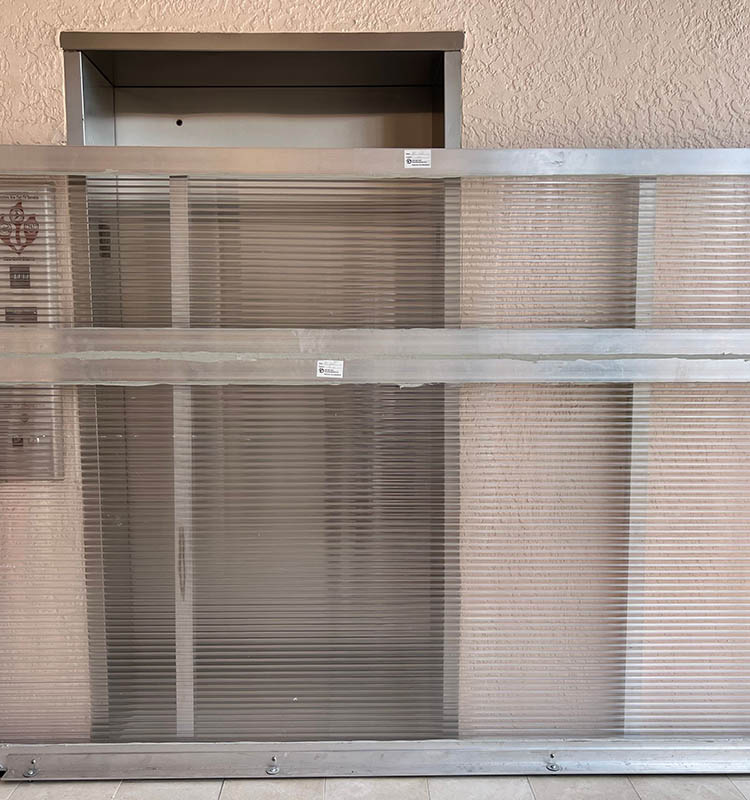 DriTech flood panel installed barefoot beach