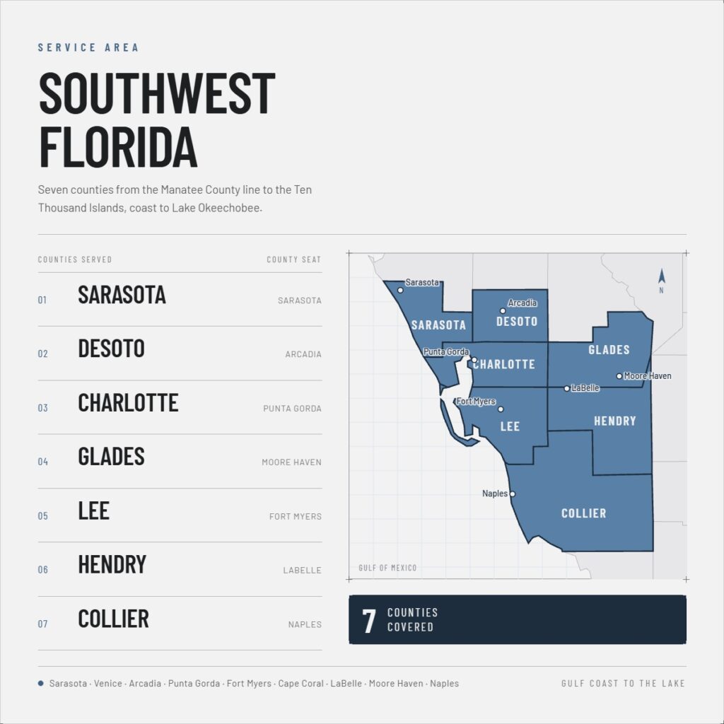 Dritech Service Area Map